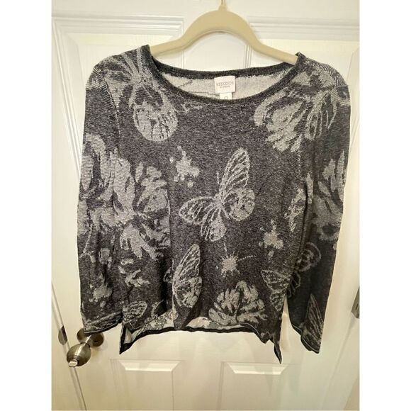 Chicos size 0 small bundle women’s blouse black gray - Picture 2 of 13